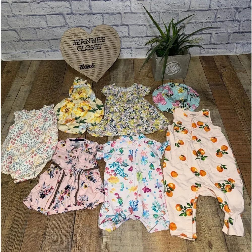 Bundle of baby girls clothes 3-12 months